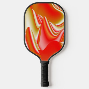 Raquette De Pickleball Love and Gold Abstrait 3D Rainbowart