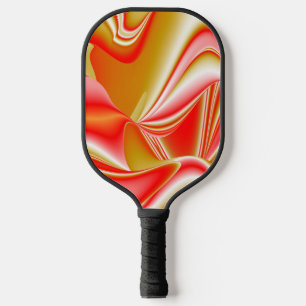 Raquette De Pickleball Love and Gold Abstrait 3D Rainbowart