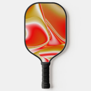Raquette De Pickleball Love and Gold Abstrait 3D Rainbowart