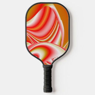Raquette De Pickleball Love and Gold Abstrait 3D Rainbowart