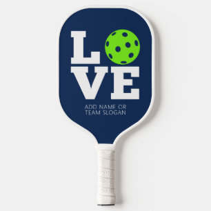 Raquette De Pickleball LOVE avec boule de cornichon pour O - peut éditer 