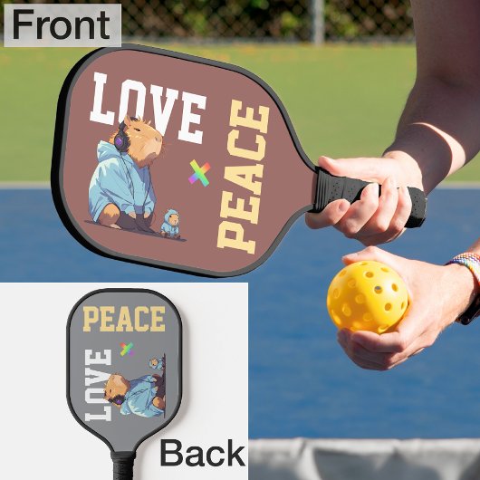 Raquette De Pickleball LOVE × CAPYBARA - Custom