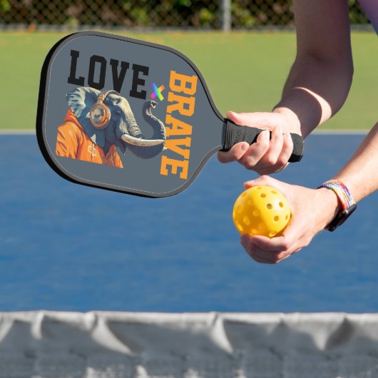 Raquette De Pickleball LOVE × ELEPHANTS - Custom (Insitu)