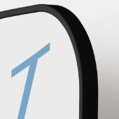 Raquette De Pickleball Lt Blue & White College Monogram Pickleball Paddle (Détail gauche)