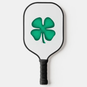 Raquette De Pickleball Lucky 4 Leaf Irish Clover pagaie blanche picklebal
