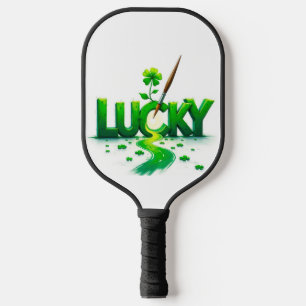 Raquette De Pickleball Lucky Clover Design pour la St. Patrick's Day