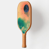 RAQUETTE DE PICKLEBALL LUNE NOIRE ET NUAGES VERTS PICKLEBALL PADDLE (Gauche)