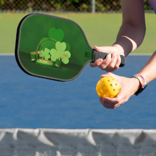 Raquette De Pickleball Lutrin de thème Saint-Patrick de SlipperyJoe