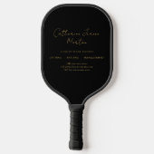 Raquette De Pickleball Luxe Black Gold immobilier promotion (Verso)