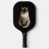 Raquette de Pickleball Luxe Noire 4, Chat Birman (Recto)
