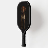 Raquette de Pickleball Luxe Noire 4, Chien Pointer (Gauche)
