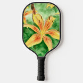 Raquette De Pickleball Lys jaunes dans le jardin (Verso)