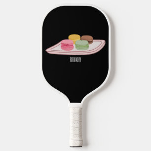 Raquette De Pickleball Macaron cartoon illustration 