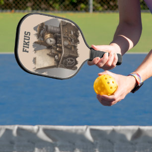 Raquette De Pickleball Machine à temps Steampunk - Vintage coffre au trés