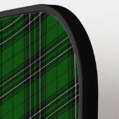 Raquette De Pickleball MacLean Tartan vert et noir plaid (Détail gauche)