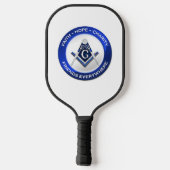 Raquette de Pickleball Maçonnique (Verso)