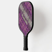 Raquette De Pickleball Magenta rose violet et vert Abstrait (Gauche)