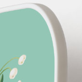 Raquette De Pickleball Mai Fleur de naissance Nom personnalisé (Détail gauche)