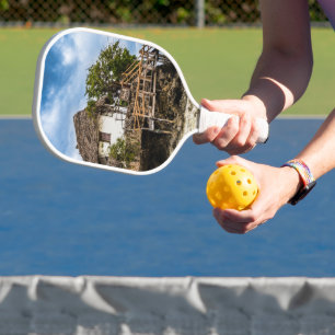 Raquette De Pickleball Maison pittoresque sur un affleurement de corail t