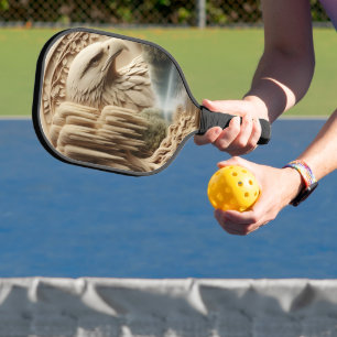 Raquette De Pickleball Majestic Eagle surplombant le lac Serene