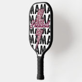 Raquette De Pickleball Mama éclair rose personnalisée (Gauche)