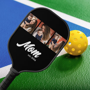 Raquette De Pickleball Maman a établi un script moderne Photo noir