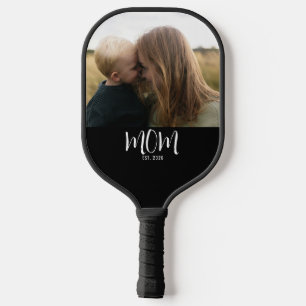 Raquette De Pickleball Maman a établi un script photo noir 