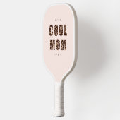 Raquette De Pickleball Maman Cool Empreinte de léopard | Année du nom (Gauche)