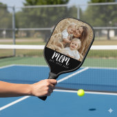 Raquette De Pickleball Maman Etabli Fun Script Photo