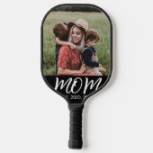 Raquette De Pickleball Maman Etabli Fun Script Photo (Verso)