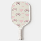 Raquette De Pickleball Maman rose motif sur crème (Verso)