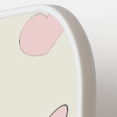 Raquette De Pickleball Maman rose motif sur crème (Détail gauche)