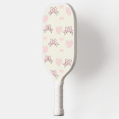 Raquette De Pickleball Maman rose motif sur crème (Gauche)