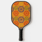 Raquette De Pickleball Mandala enneigé à texture simple (Verso)