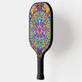 Raquette De Pickleball Mandala Psychedelic Trippy Hippie Color Splash (Gauche)