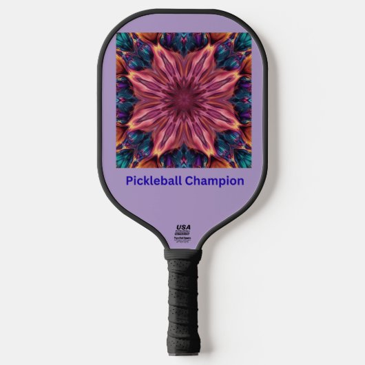 Raquette de Pickleball Mandala Vibrant (Recto)