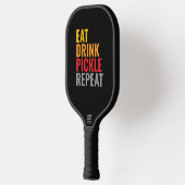 Raquette De Pickleball Manger Boire Cornichon Répéter – Drôle (Gauche)