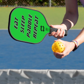 Raquette De Pickleball Manger Dormir Pagaie Répéter - Pagaie de Picklebal