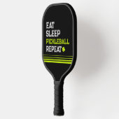 Raquette De Pickleball Manger Dormir Pickleball Répéter Drôle  (Gauche)