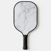 Raquette De Pickleball Marbre Blanc Moderne et Propre (Verso)
