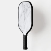 Raquette De Pickleball Marbre Blanc Moderne et Propre (Gauche)