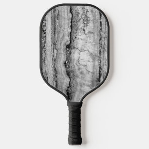 Raquette De Pickleball Marbre gris granit   motif en pierre abstrait