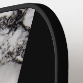 Raquette De Pickleball Marbre noir et gris (Détail gauche)