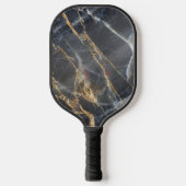 Raquette De Pickleball Marbre noir et pierre d'or (Recto)
