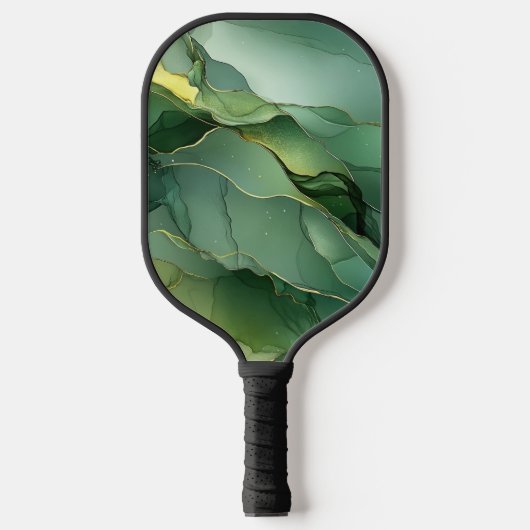Raquette De Pickleball Marbre vert or (Recto)
