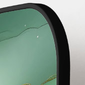 Raquette De Pickleball Marbre vert or (Détail gauche)