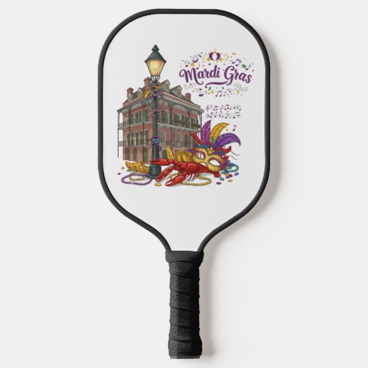 Raquette De Pickleball Mardi Gras (Recto)
