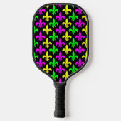 Raquette De Pickleball Mardi Gras Fleur De Lis (Verso)