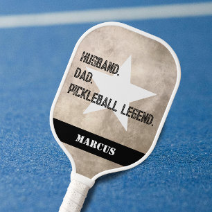 Raquette De Pickleball Mari. Papa. Légende du Pickelball Star Ajoutez vot