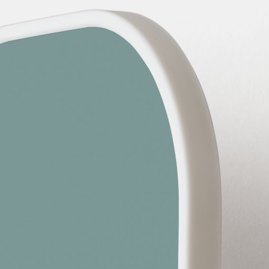 Raquette De Pickleball Mariage moderne de chambre à script vert (Détail gauche)